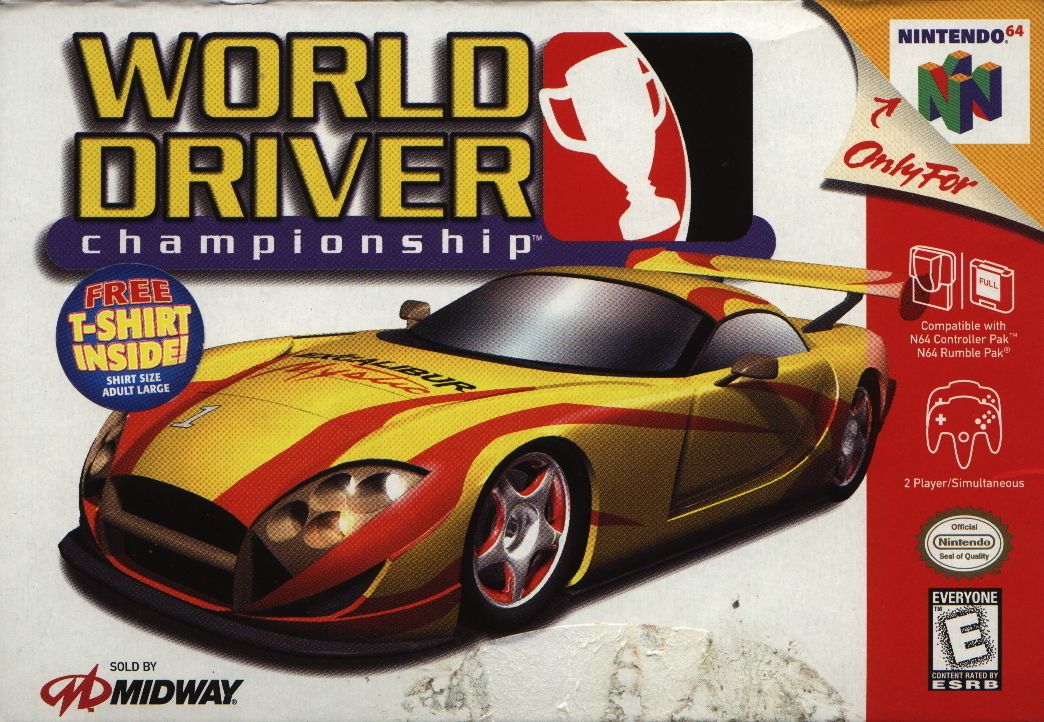 World Driver Championship box art for Nintendo 64
